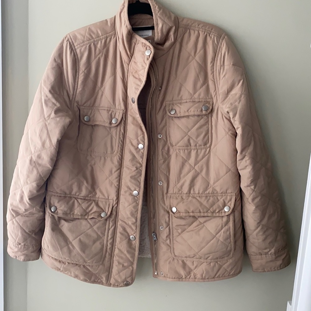 Thread& Supply Fleece lined quilted jacket| Size L